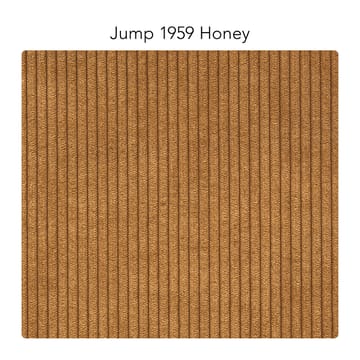 Bredhult sofa - 3-seter tekstil jump 1959 honey, hvitoljede eikeben - 1898