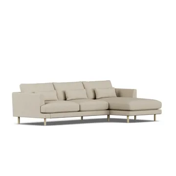 Bredhult sofa - Bern Beige 0341-hvitoljet eik, 2,5-seters C1 - 1898