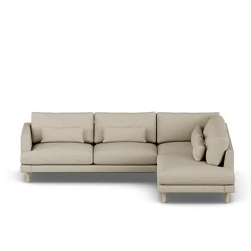 Bredhult sofa - Bern Beige 0341-hvitoljet eik, 3-seters A1 - 1898