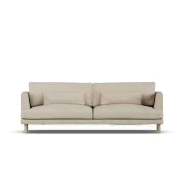 Bredhult sofa - Bern Beige 0341-hvitoljet eik, 3-seters - 1898
