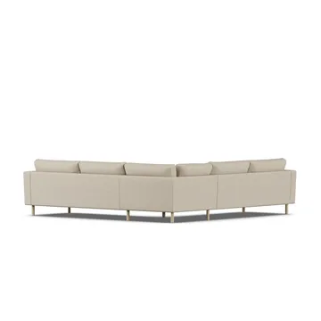 Bredhult sofa - Bern Beige 0341-hvitoljet eik, hjørnesofa F - 1898