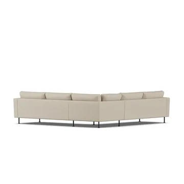 Bredhult sofa - Bern Beige 0341-svart stål, hjørnesofa F - 1898