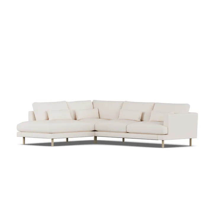 Bredhult sofa - Caleido Beige 9600-hvitoljet eik, 3-seters A2 - 1898