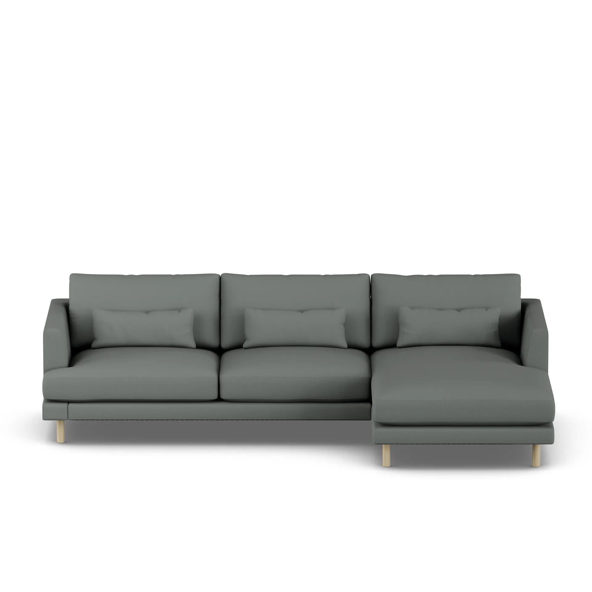 Bredhult sofa, Caleido Grey 1240-hvitoljet eik, 2,5-seters C1 1898