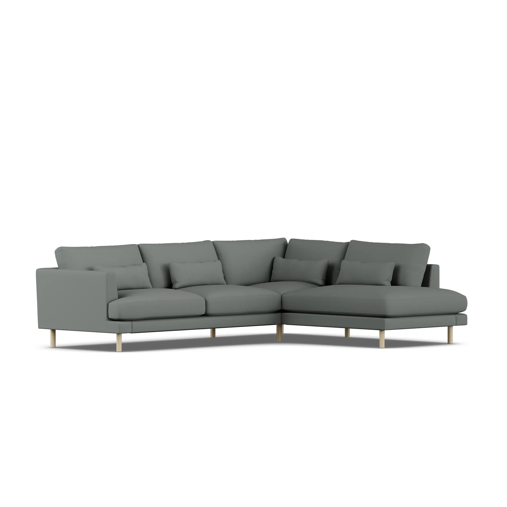 Bredhult sofa, Caleido Grey 1240-hvitoljet eik, 3-seters A1 1898