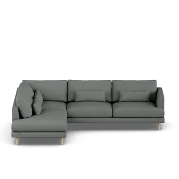 Bredhult sofa - Caleido Grey 1240-hvitoljet eik, 3-seters A2 - 1898