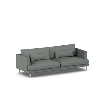 Bredhult sofa - Caleido Grey 1240-hvitoljet eik, 3-seters - 1898