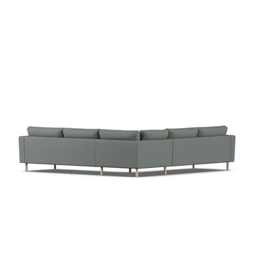 Bredhult sofa - Caleido Grey 1240-hvitoljet eik, hjørnesofa F - 1898
