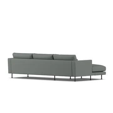 Bredhult sofa - Caleido Grey 1240-svart stål, 2,5-seters C2 - 1898