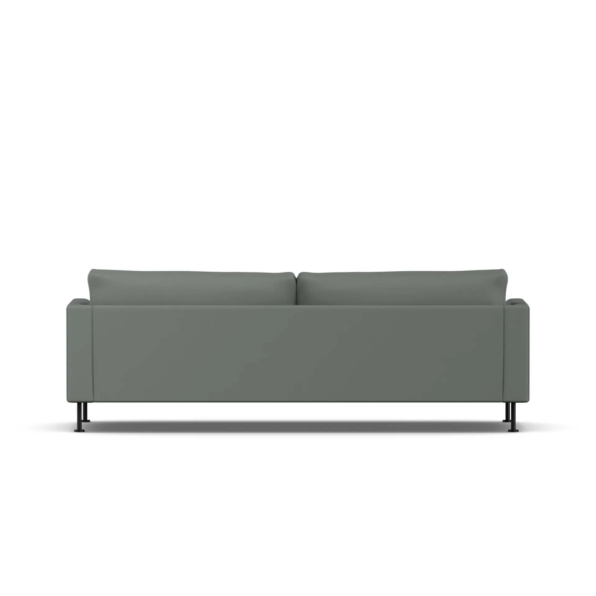 Bredhult sofa, Caleido Grey 1240-svart stål, 3-seters 1898