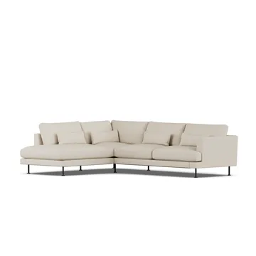 Bredhult sofa - Jump Beige 1956-svart stål, 3-seters A2 - 1898