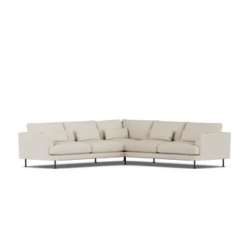 Bredhult sofa - Jump Beige 1956-svart stål, hjørnesofa F - 1898