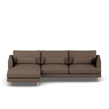 Bredhult sofa - Jump Brown 1955-hvitoljet eik, 2,5-seters C2 - 1898