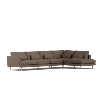 Bredhult sofa - Jump Brown 1955-hvitoljet eik, 4-seters B1 - 1898