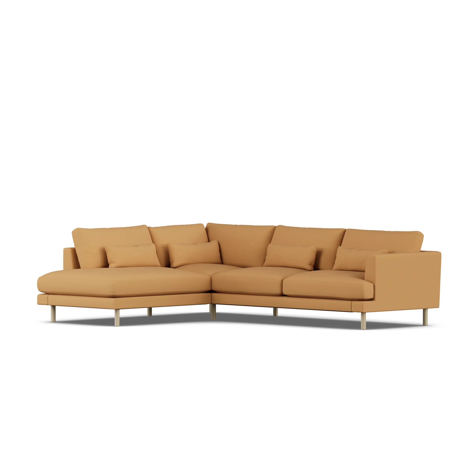 Bredhult sofa, Jump Honey 1959-hvitoljet eik, 3-seters A2 1898