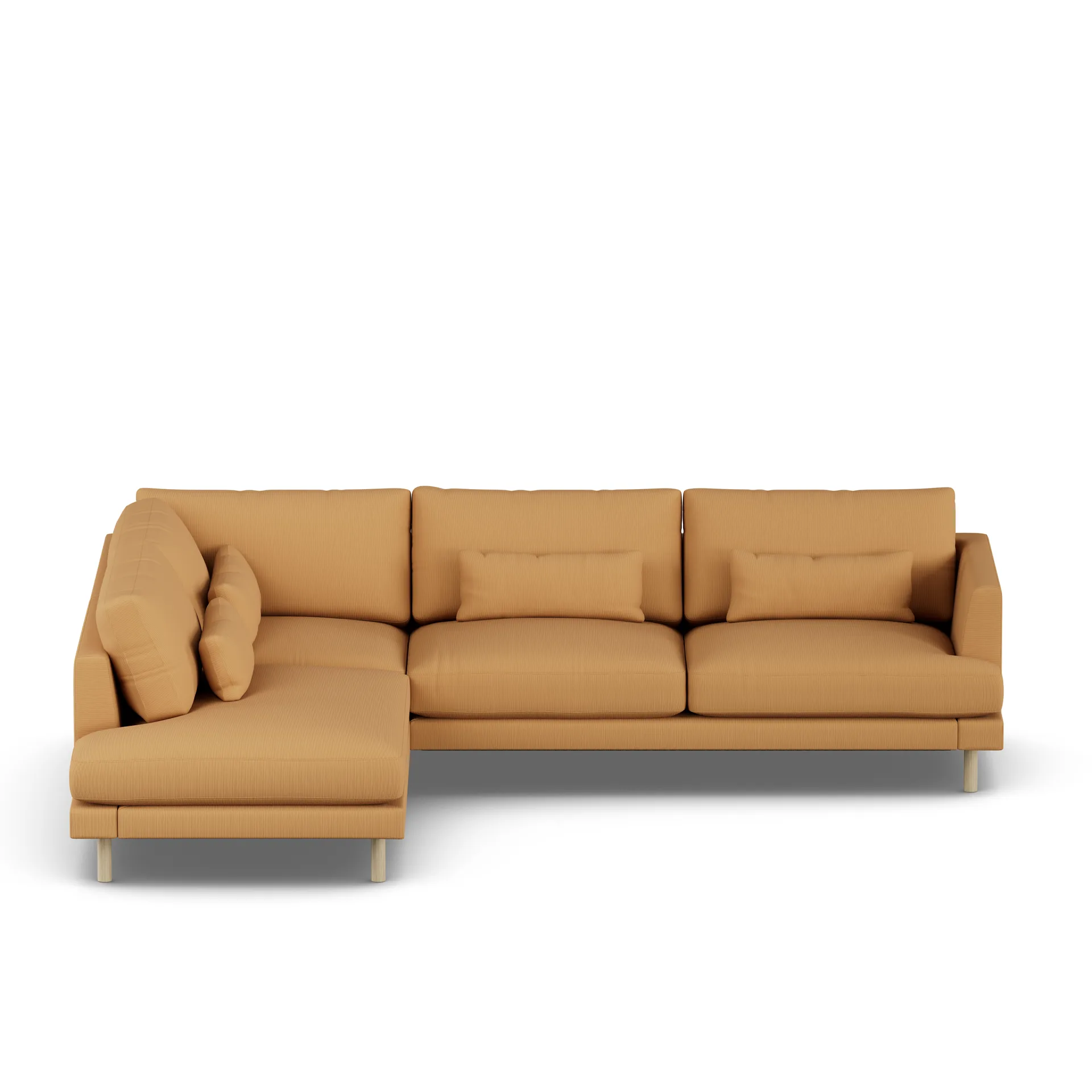 Bredhult sofa, Jump Honey 1959-hvitoljet eik, 3-seters A2 1898