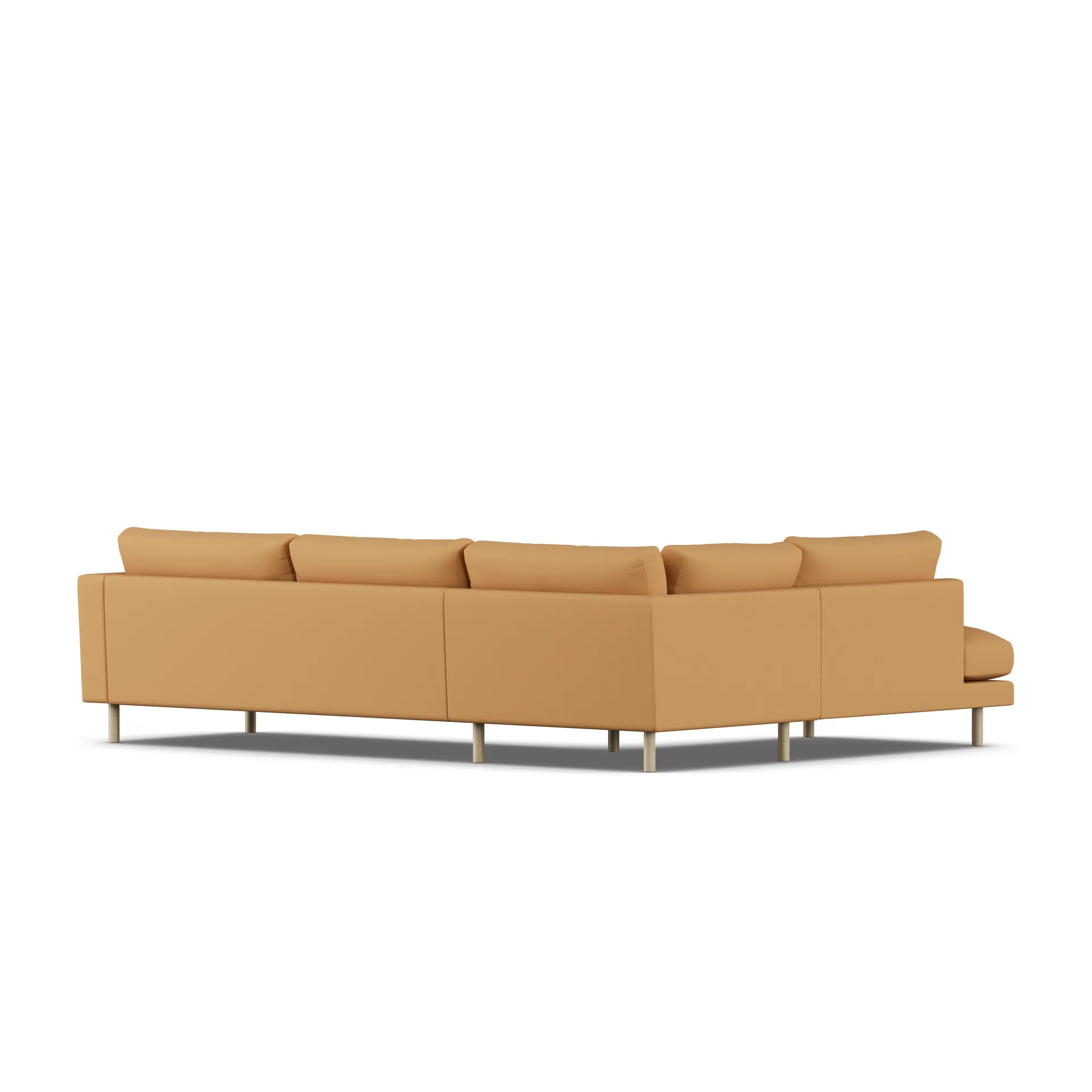 Bredhult sofa, Jump Honey 1959-hvitoljet eik, 3-seters A2 1898