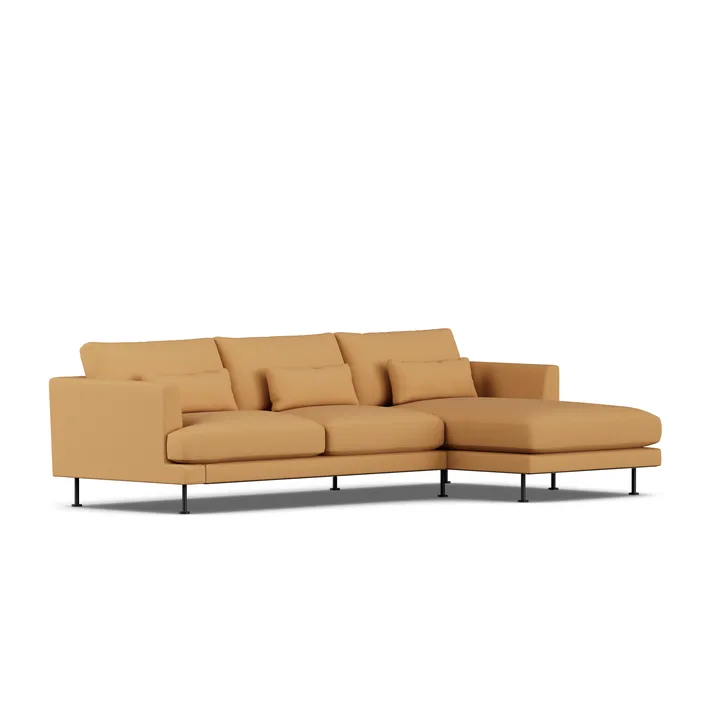 Bredhult sofa - Jump Honey 1959-svart stål, 2,5-seters C1 - 1898