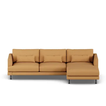 Bredhult sofa - Jump Honey 1959-svart stål, 2,5-seters C1 - 1898