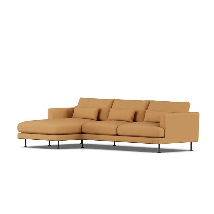 Bredhult sofa - Jump Honey 1959-svart stål, 2,5-seters C2 - 1898