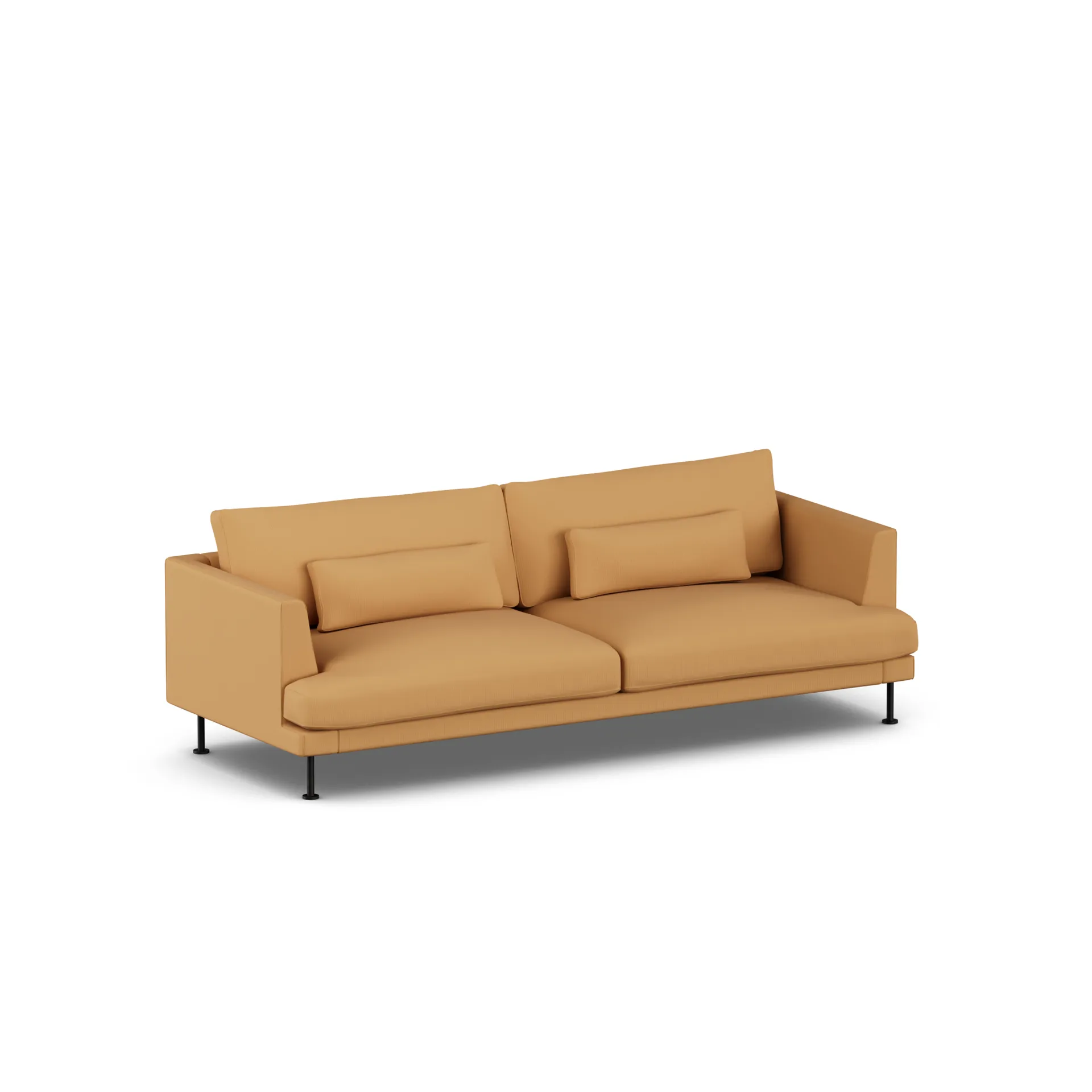 Bredhult sofa, Jump Honey 1959-svart stål, 3-seters 1898