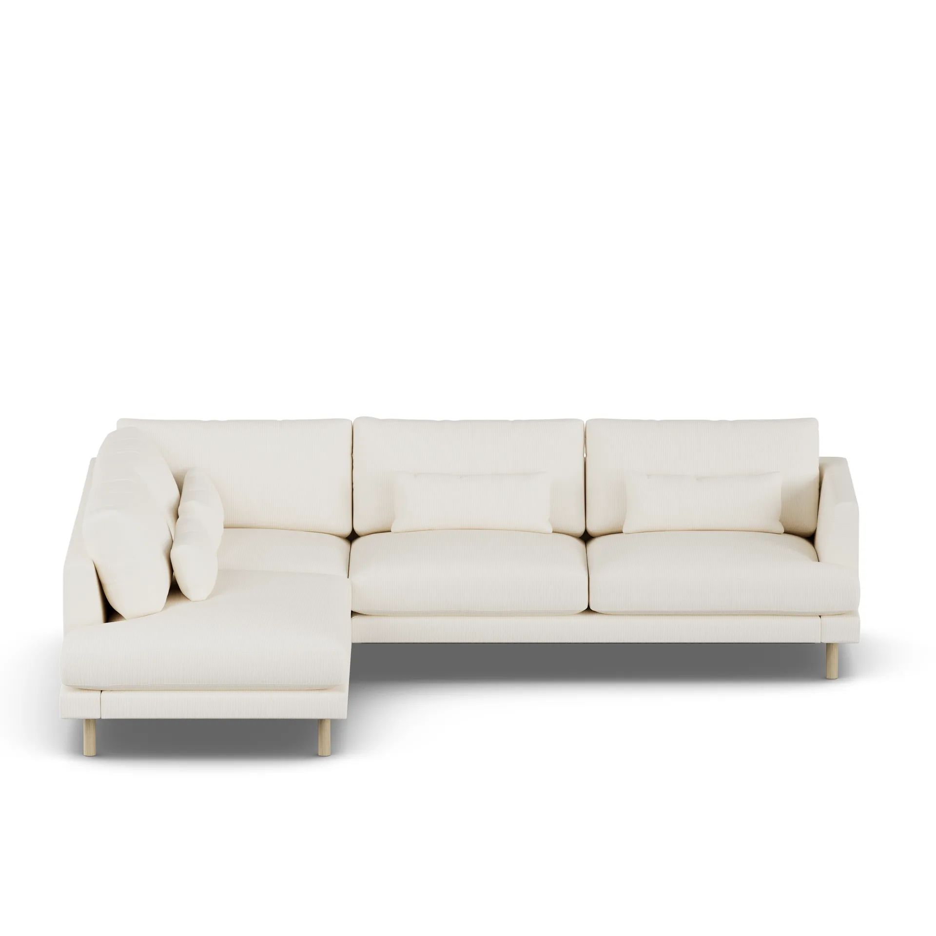 Bredhult sofa, Jump Off White 1954-hvitoljet eik, 3-seters A2 1898