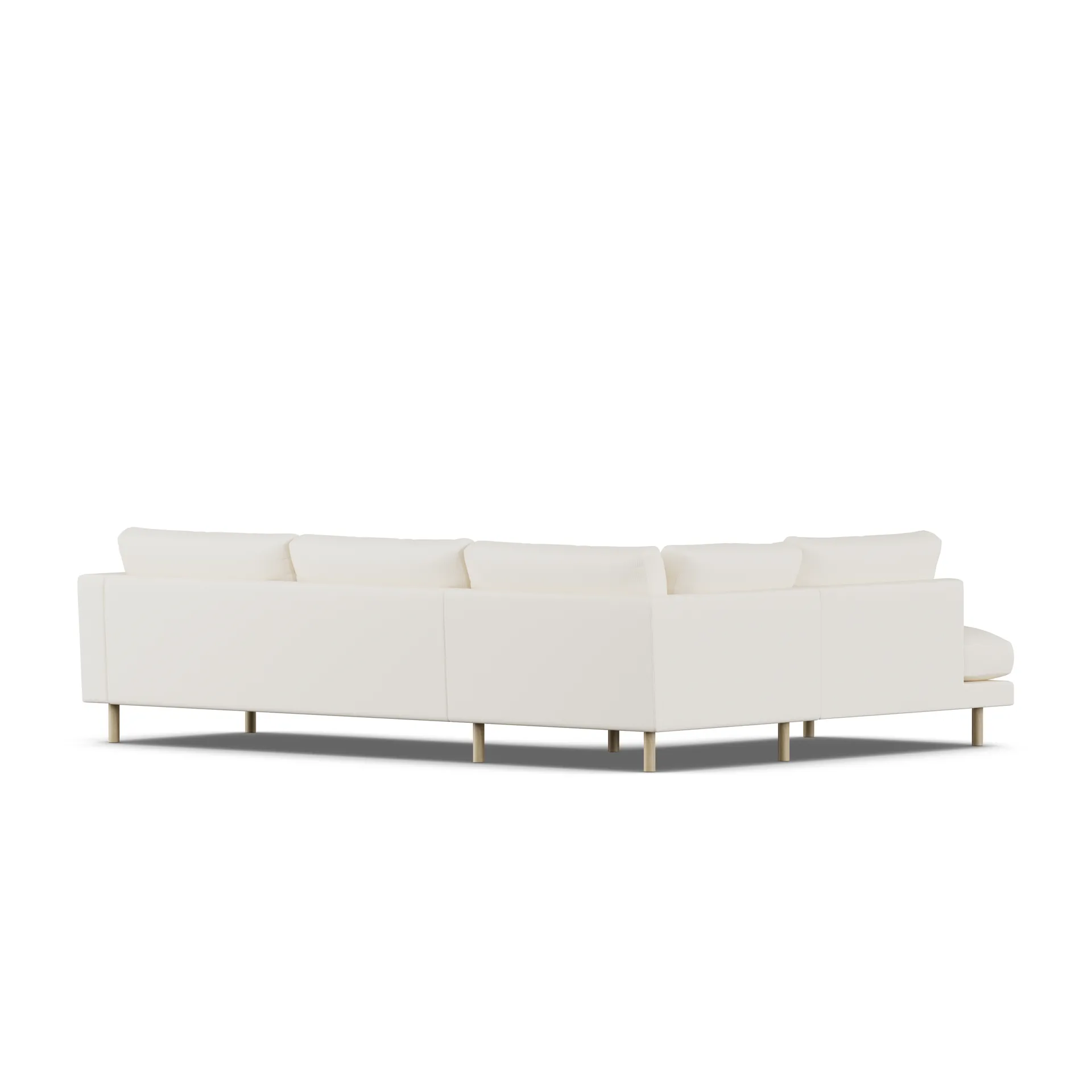 Bredhult sofa, Jump Off White 1954-hvitoljet eik, 3-seters A2 1898