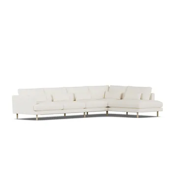 Bredhult sofa - Jump Off White 1954-hvitoljet eik, 4-seters B1 - 1898