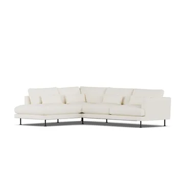 Bredhult sofa - Jump Off White 1954-svart stål, 3-seters A2 - 1898
