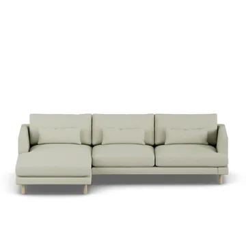 Bredhult sofa - Luiza Beige 3981-hvitoljet eik, 2,5-seters C2 - 1898