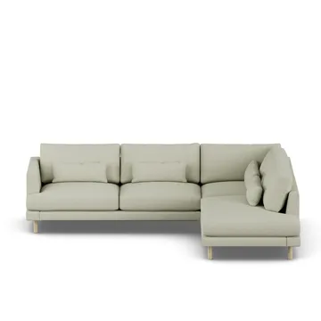 Bredhult sofa - Luiza Beige 3981-hvitoljet eik, 3-seters A1 - 1898