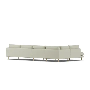 Bredhult sofa - Luiza Beige 3981-hvitoljet eik, 4-seters B2 - 1898