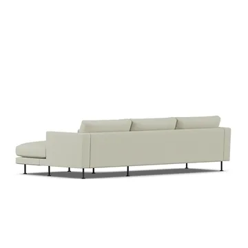 Bredhult sofa - Luiza Beige 3981-svart stål, 2,5-seters C1 - 1898