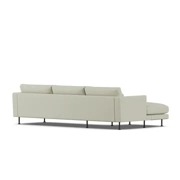 Bredhult sofa - Luiza Beige 3981-svart stål, 2,5-seters C2 - 1898