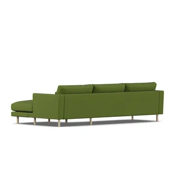 Bredhult sofa - Luiza Green 3975-hvitoljet eik, 2,5-seters C1 - 1898
