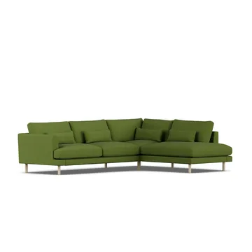 Bredhult sofa - Luiza Green 3975-hvitoljet eik, 3-seters A1 - 1898