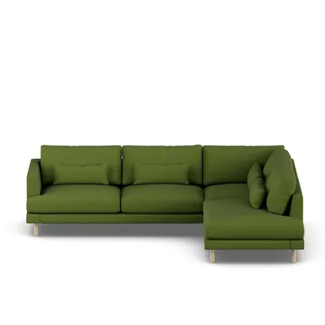 Bredhult sofa - Luiza Green 3975-hvitoljet eik, 3-seters A1 - 1898