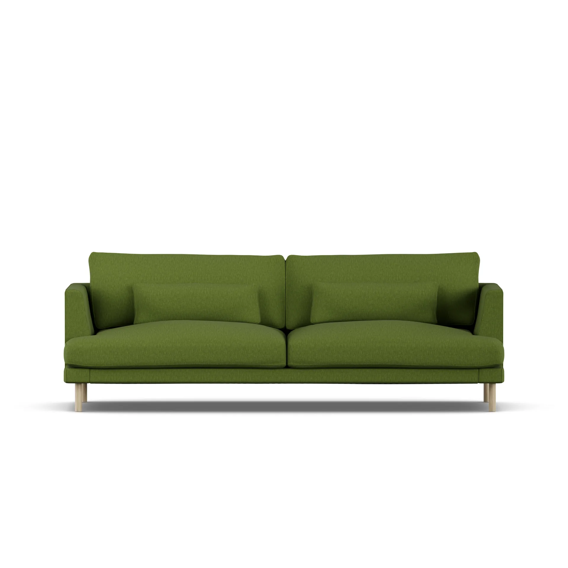 Bredhult sofa, Luiza Green 3975-hvitoljet eik, 3-seters 1898
