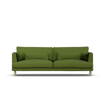Bredhult sofa - Luiza Green 3975-hvitoljet eik, 3-seters - 1898