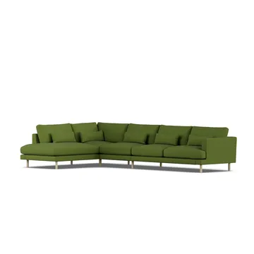 Bredhult sofa - Luiza Green 3975-hvitoljet eik, 4-seters B2 - 1898