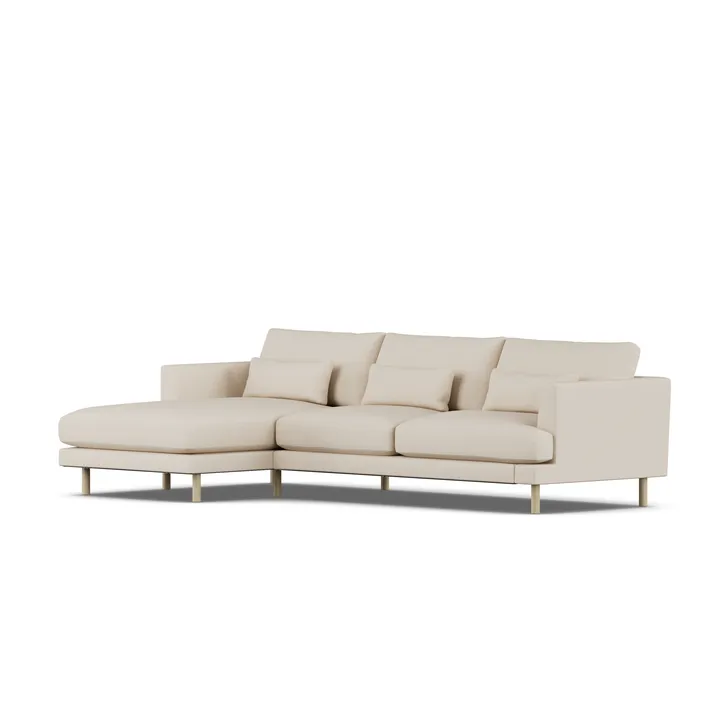 Bredhult sofa - Same Beige 6670-hvitoljet eik, 2,5-seters C2 - 1898