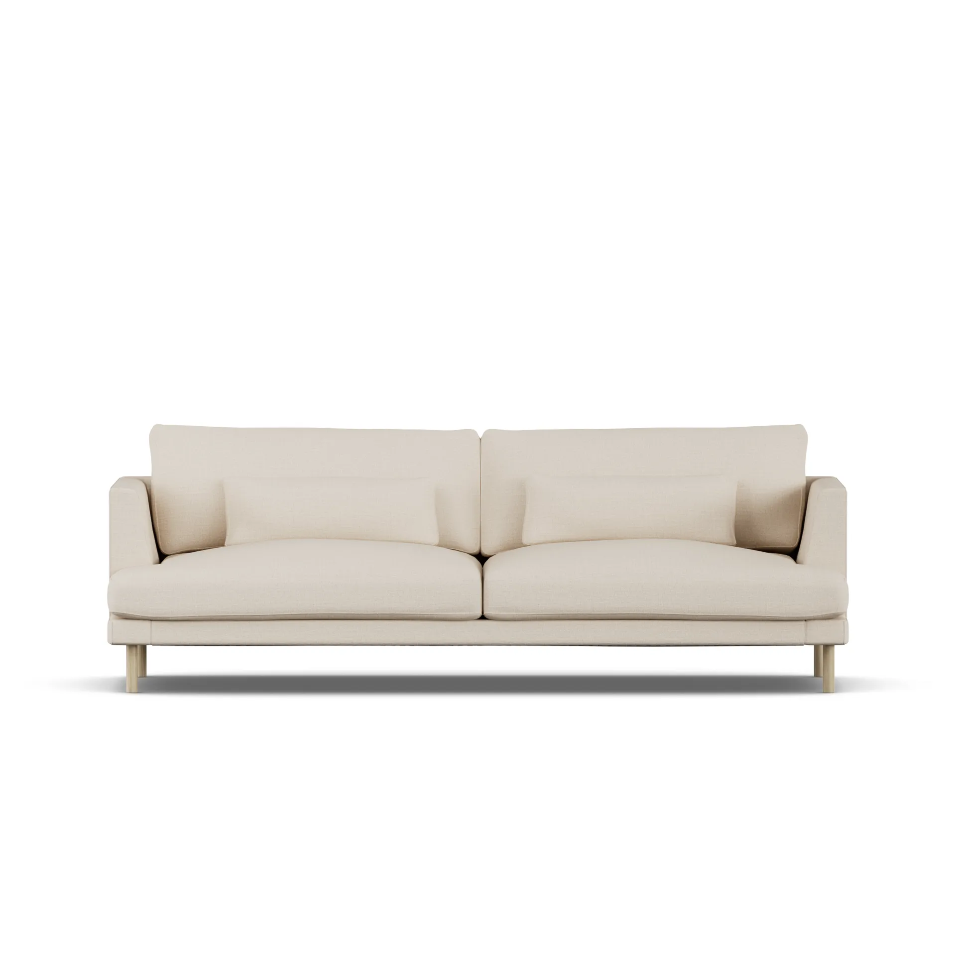 Bredhult sofa, Same Beige 6670-hvitoljet eik, 3-seters 1898