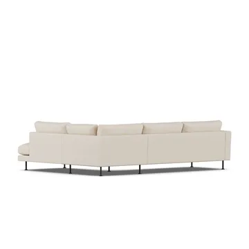 Bredhult sofa - Same Beige 6670-svart stål, 3-seters A1 - 1898