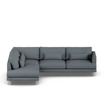 Bredhult sofa - Same Blue 6678-hvitoljet eik, 3-seters A2 - 1898