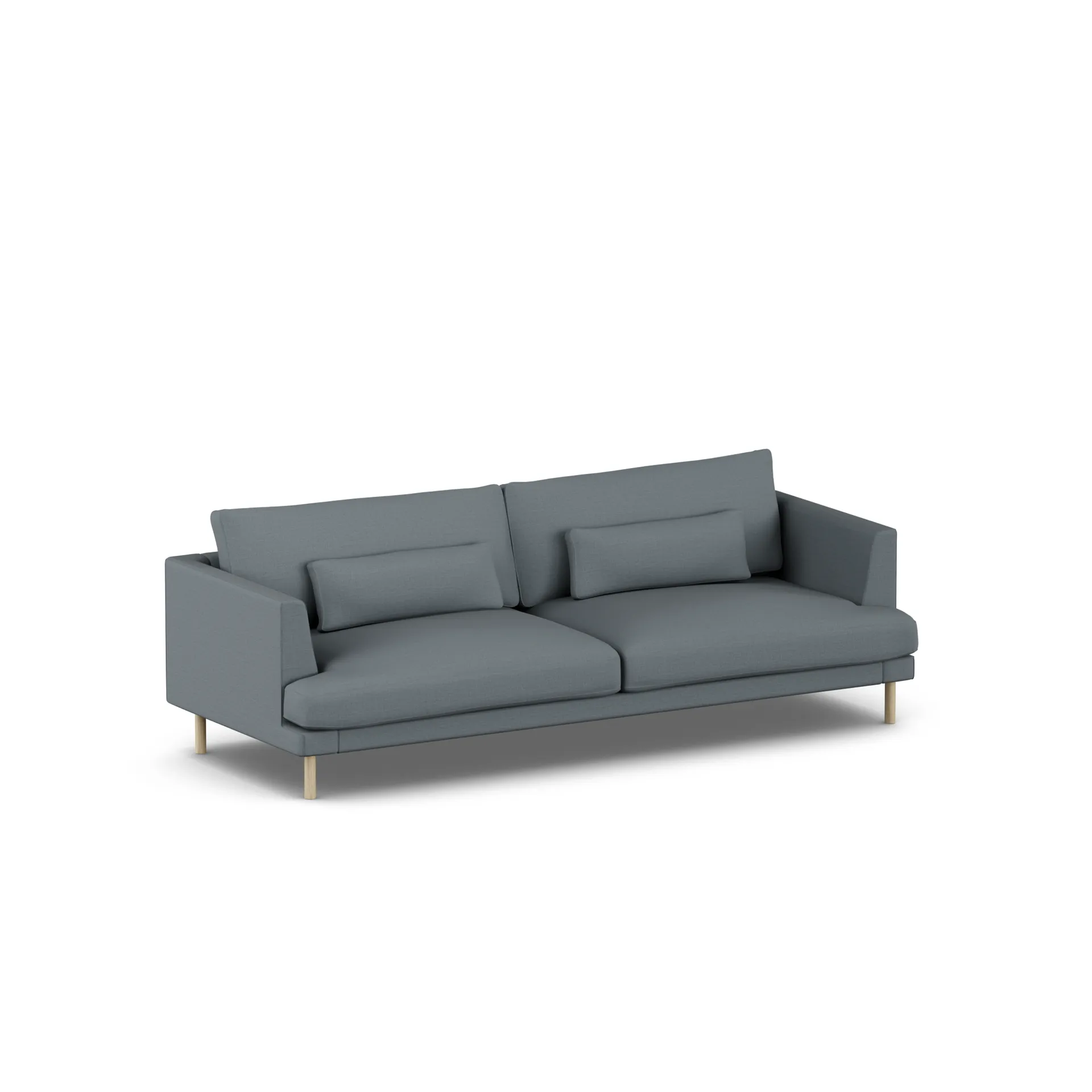 Bredhult sofa, Same Blue 6678-hvitoljet eik, 3-seters 1898