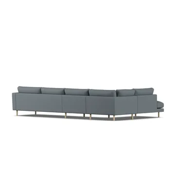 Bredhult sofa - Same Blue 6678-hvitoljet eik, 4-seters B2 - 1898