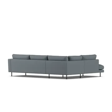 Bredhult sofa - Same Blue 6678-svart stål, 3-seters A2 - 1898