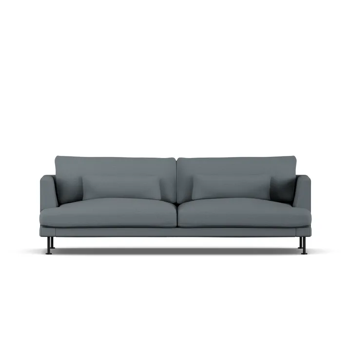Bredhult sofa - Same Blue 6678-svart stål, 3-seters - 1898