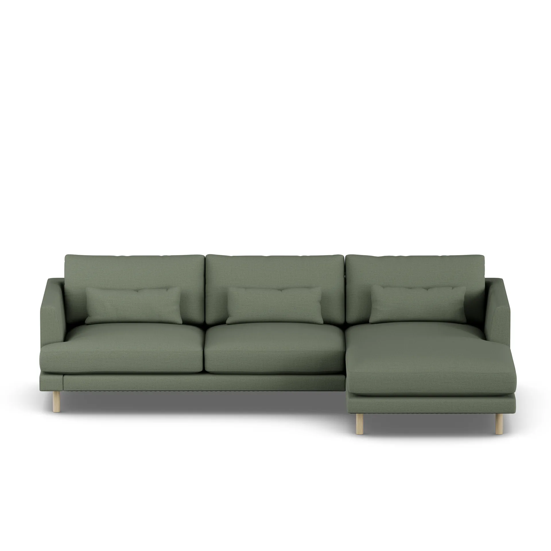 Bredhult sofa, Same Forest 6677-hvitoljet eik, 2,5-seters C1 1898