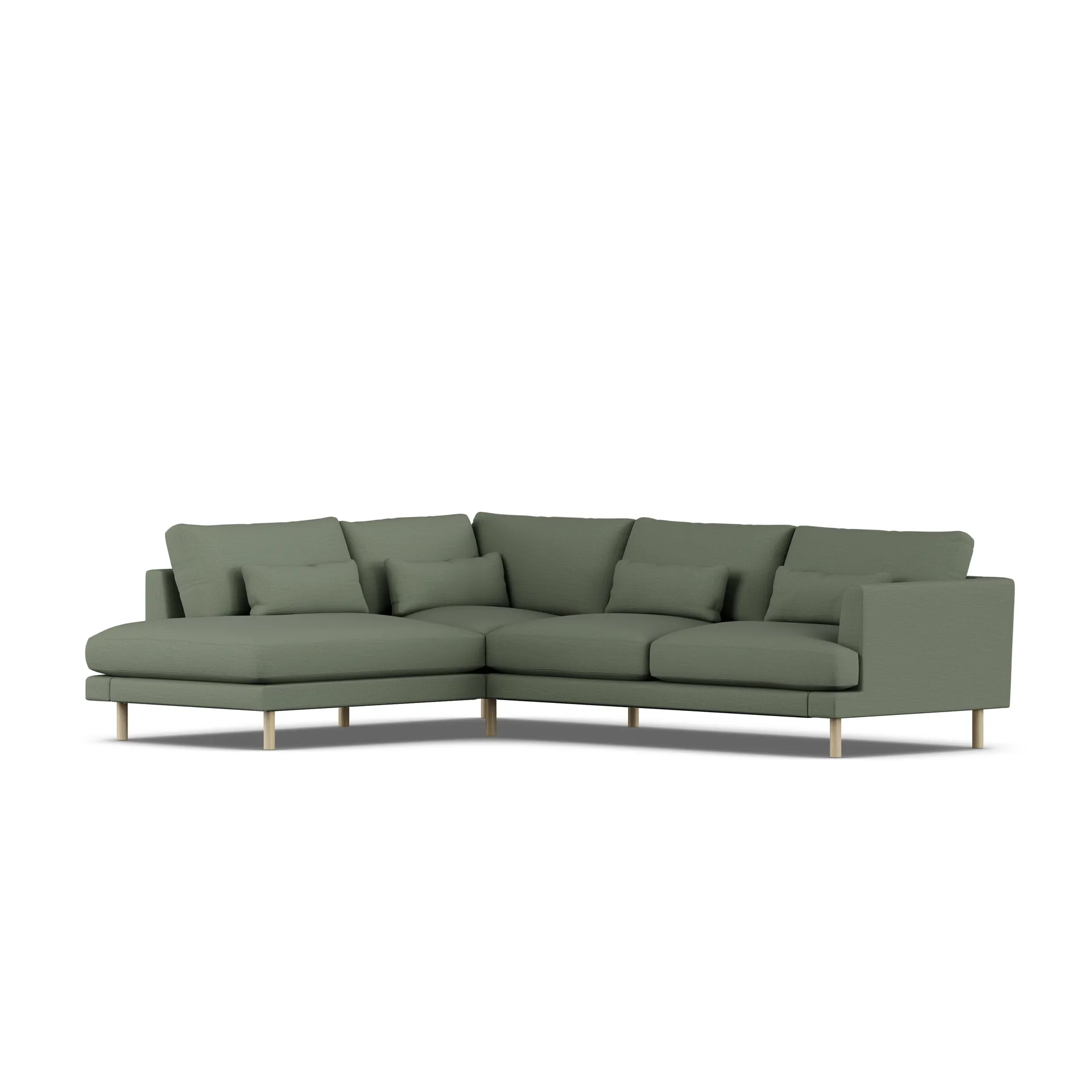 Bredhult sofa, Same Forest 6677-hvitoljet eik, 3-seters A2 1898